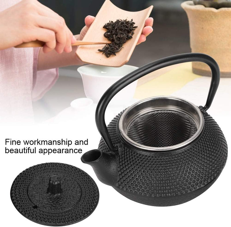 Japanischen Stil Teekanne, 0.3L Getränkter Edelstahl Mesh Beschichtung Teekanne mit Deckel für Herds