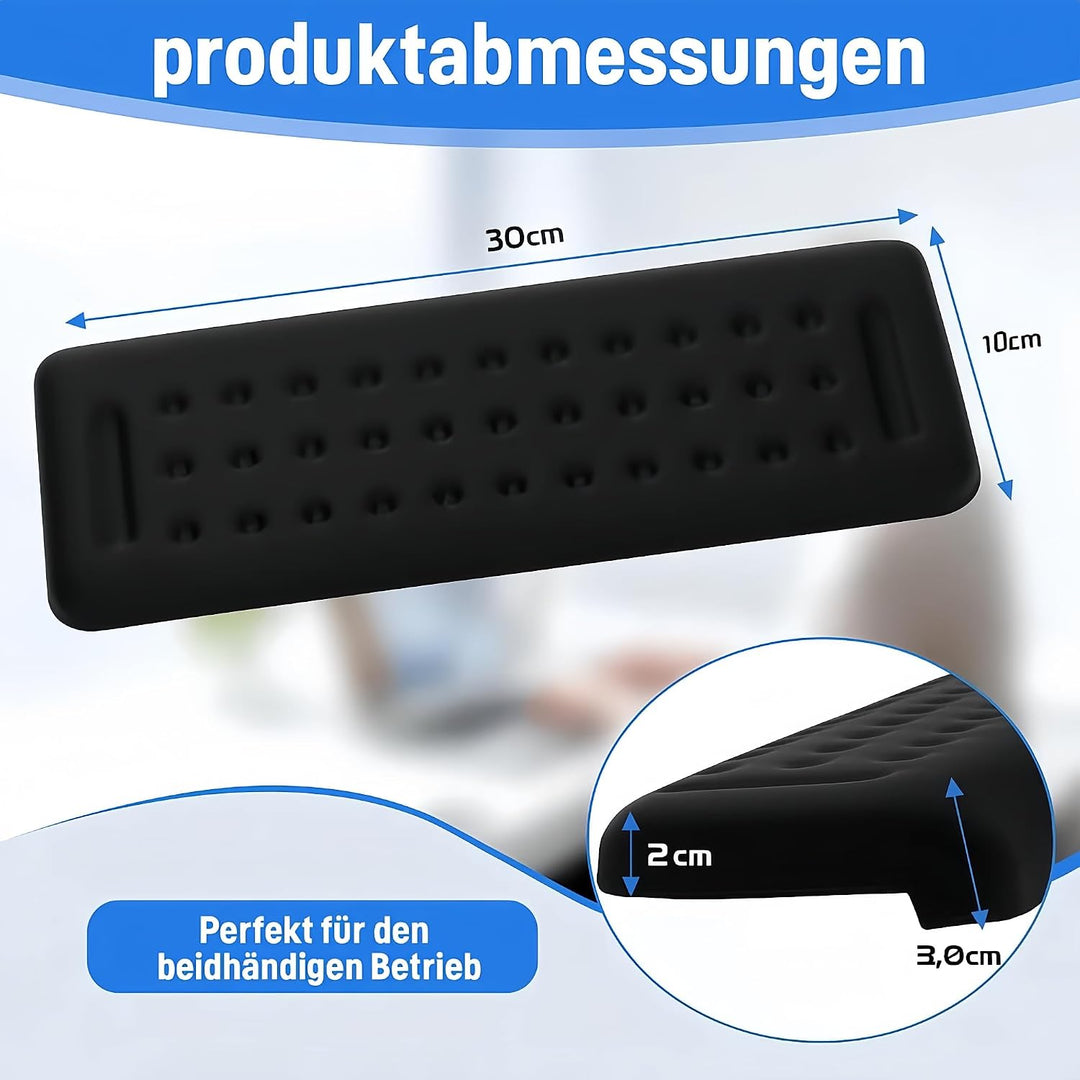 2PCS Handballenauflage Tastatur, L-förmige Armauflage Schreibtisch 30x10cm | Ergonomische Handgelenk