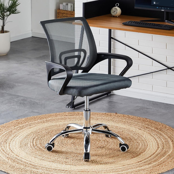 TUKAILAI Bürostuhl Ergonomisch, Schreibtischstuhl aus Netzstoff, Chefsessel mit Lendenwirbelstütze,