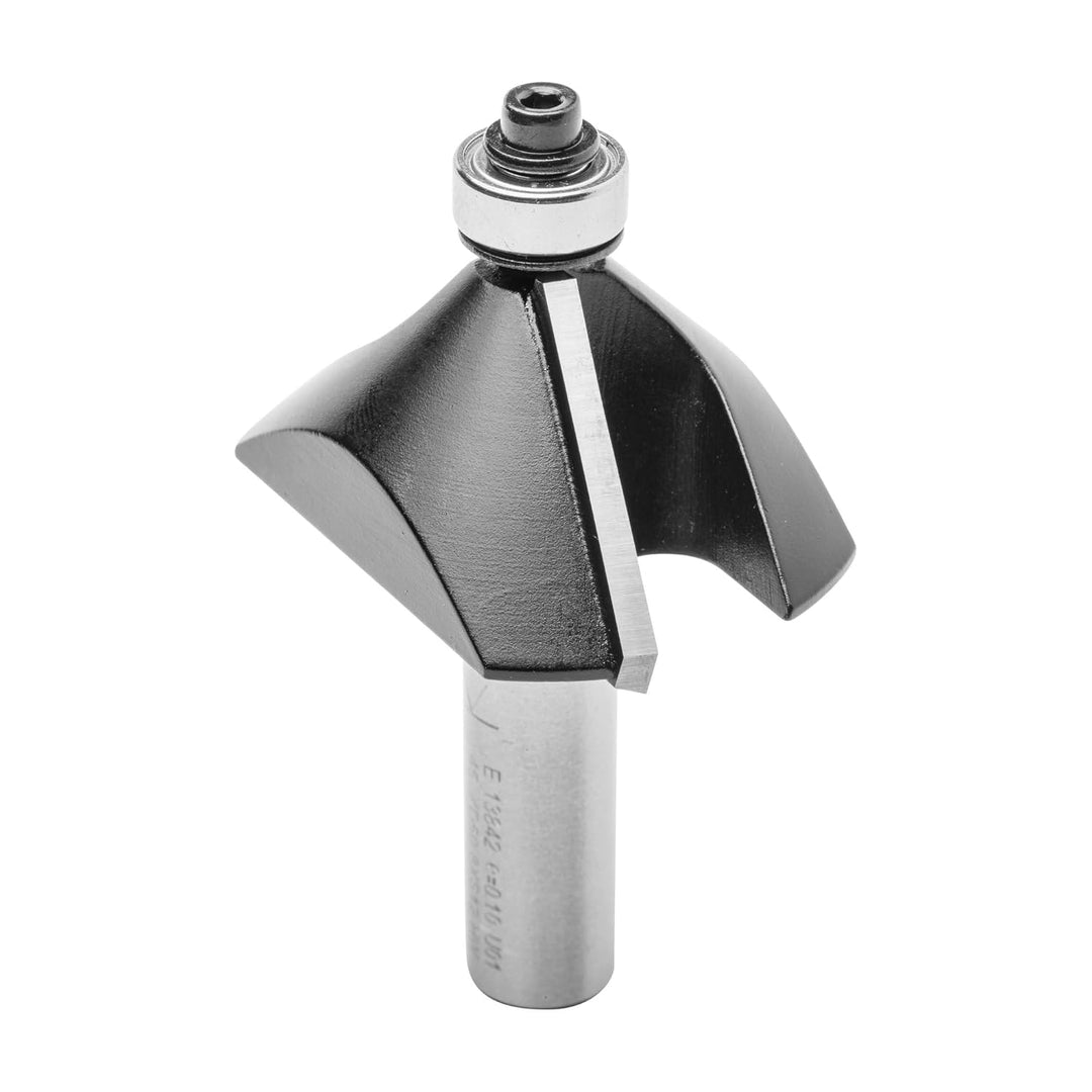 ENT 13842 Fasefräser HW, Schaft (S) 12 mm, Durchmesser (D) 50,8 mm, NL 19 mm, E 45°, SL 40 mm, mit K