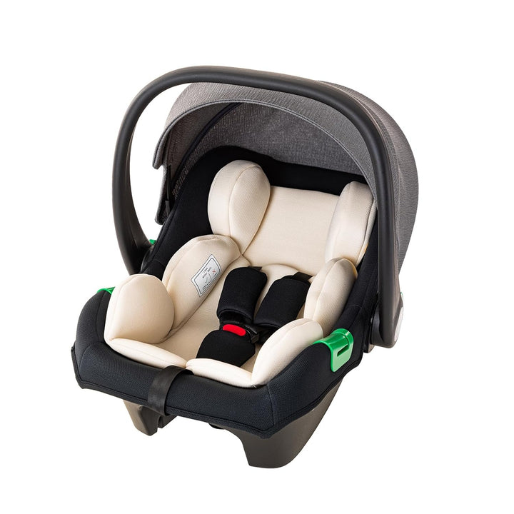 Kinderwagen 3 in 1,Puppenwagen Mit Babyschale Höhenverstellbarer Buggy Komplettset Faltbare tragbare