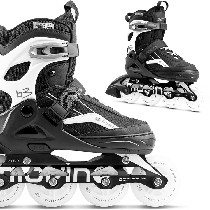 Movino Inline Skates | Cruzer B2/B3/Two | Verstellbare Rollschuhe | Damen Mädchen Jungen Inliner | I