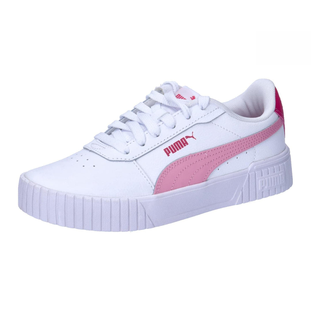 PUMA Mädchen Carina 2.0 Jr Sneaker 37 EU White Pink Lilac, 37 EU White Pink Lilac