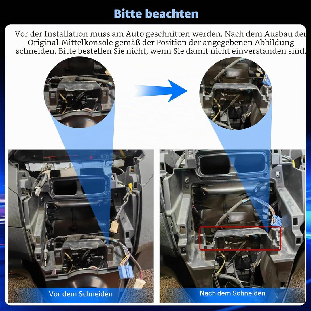 Hikity 4+128G 9" Android Autoradio für Toyota Yaris/Vizi 2005-2011 | Incell Touchscreen Wireless Car