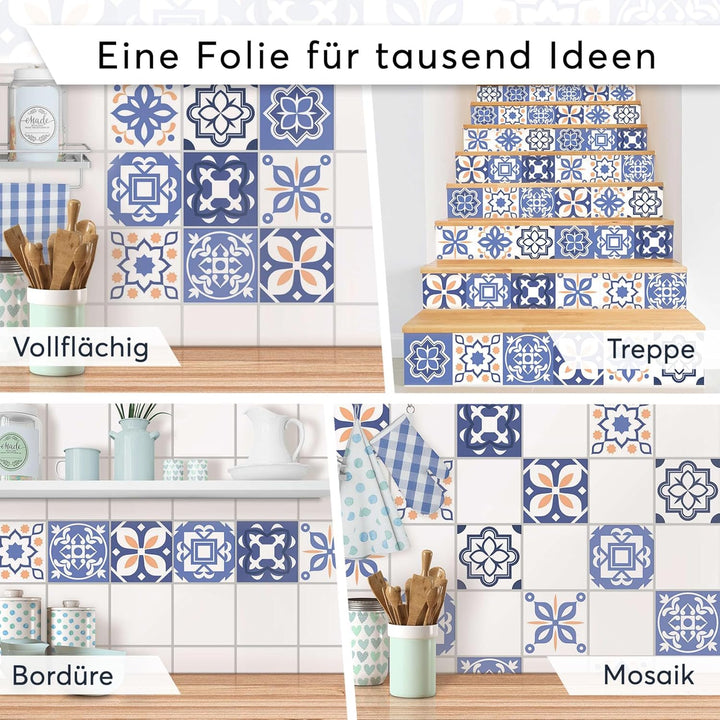 CREATISTO Mosaik Klebefliesen Stickerfliesen Fliesenfolie - Aufkleber Sticker für Wandfliesen I Kleb