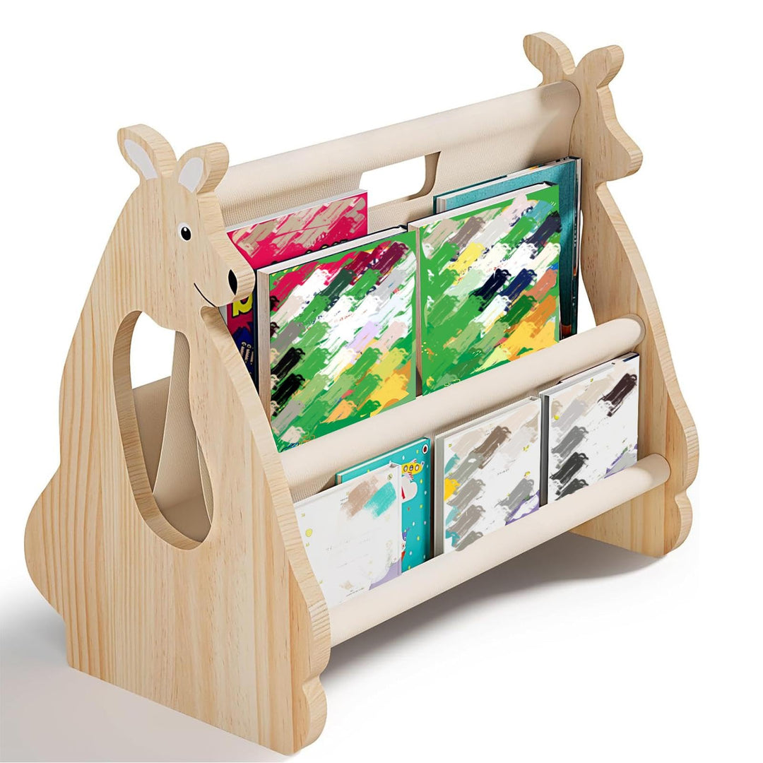 Kinder Bücherregal Holz - Bücherregal Montessori Kinderzimmer Möbel, Montessori Regal für Kinderzimm