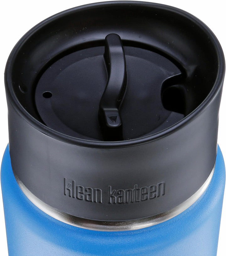 Klean Kanteen Wide Vakuumisoliert mit Cafe Cap 2.0 Trinkflasche L Pacific Sky, L Pacific Sky