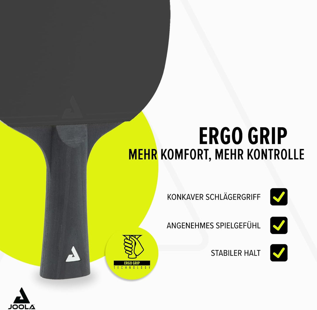 Joola Table Tennis Bat Set Consisting of 2 Table Tennis Bats + 8 Table Tennis Balls - Ideal for Fami