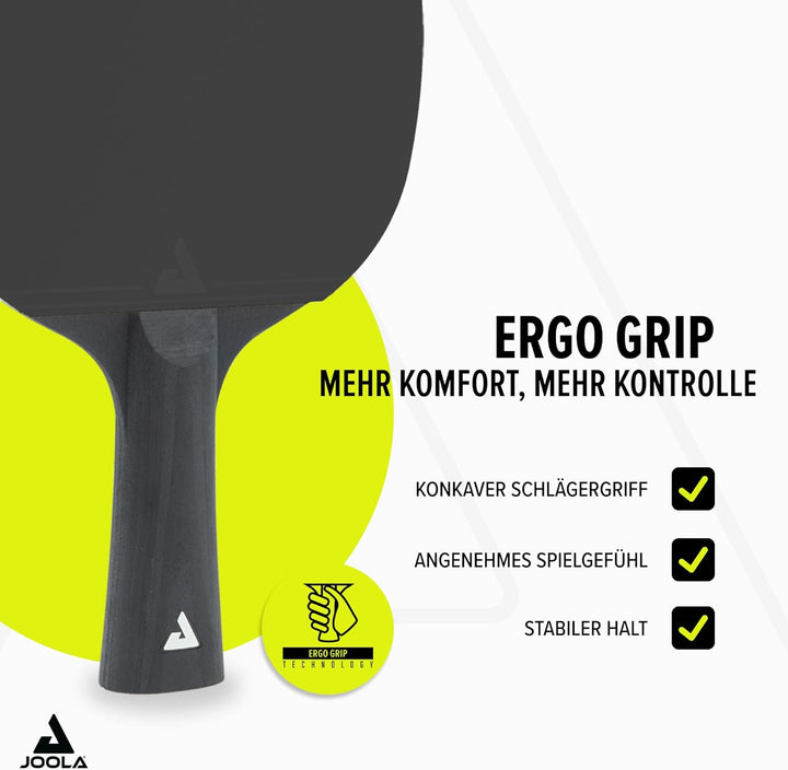 Joola Table Tennis Bat Set Consisting of 2 Table Tennis Bats + 8 Table Tennis Balls - Ideal for Fami