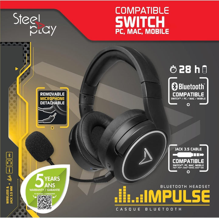 STEELPLAY IMPULSE BLUETOOTH HEADSET, SCHWARZ