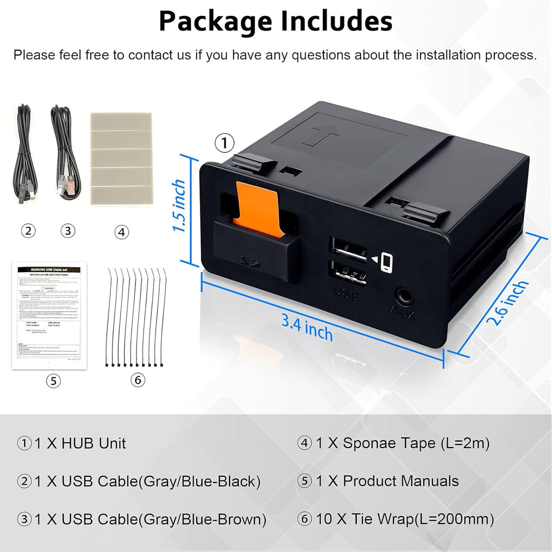 CARABC Apple Carplay Adapter Passend für 2014-2021 Mazda 2/3/6/CX3/CX5/CX9/MX5/FIAT 124, Kompatibel