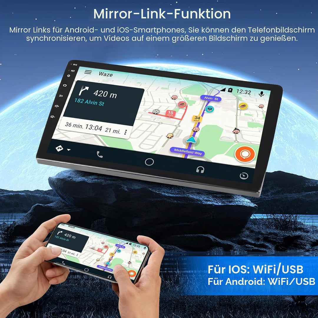Hikity 2+64G 9" Android Autoradio für Renault Megane 3 2009-2014 | Wireless Carplay Autoradio 2 DIN