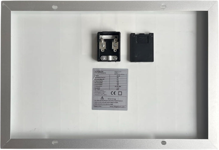 6 Volt Solarpanel - 10 Watt Monokristalline Solarzellen, zum Laden von Solarleuchten, Radios & mehr.