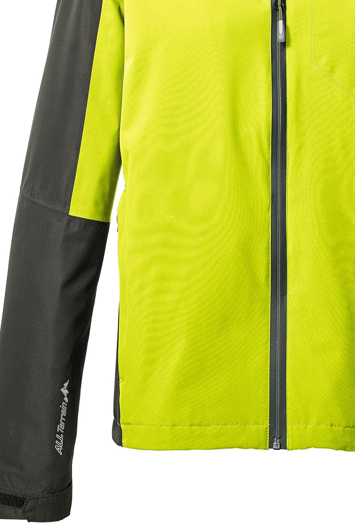 Killtec Herren Kos 6 Mn Jckt Funktionsjacke/Outdoorjacke mit Kapuze, packbar L frühlingsgrün, L früh
