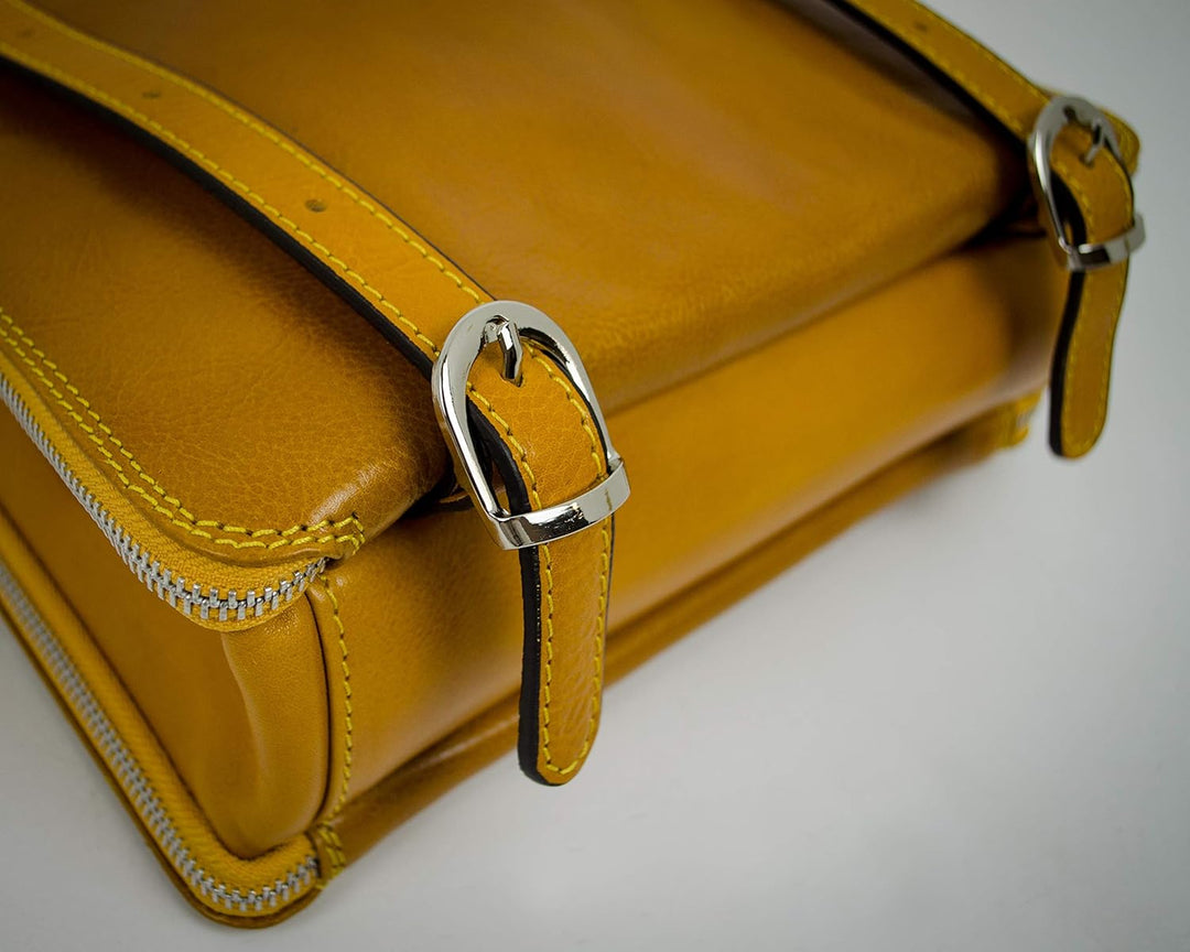 Time Resistance Lederrucksack Wandelbar zu Schultertasche - Handgemacht Tagesrucksack Rucksack bis z
