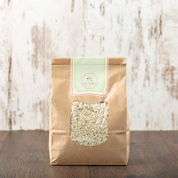 süssundclever.de® Bio Buchweizenflocken | Vollkorn | 2,0 kg (2 x 1,0 kg) | plastikfrei und ökologisc