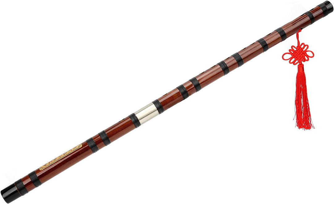 Eujgoov Flöte Bambusflöte, D-Key Dizi Bitter Bambusflöte Traditionelles Chinesisches Instrument mit
