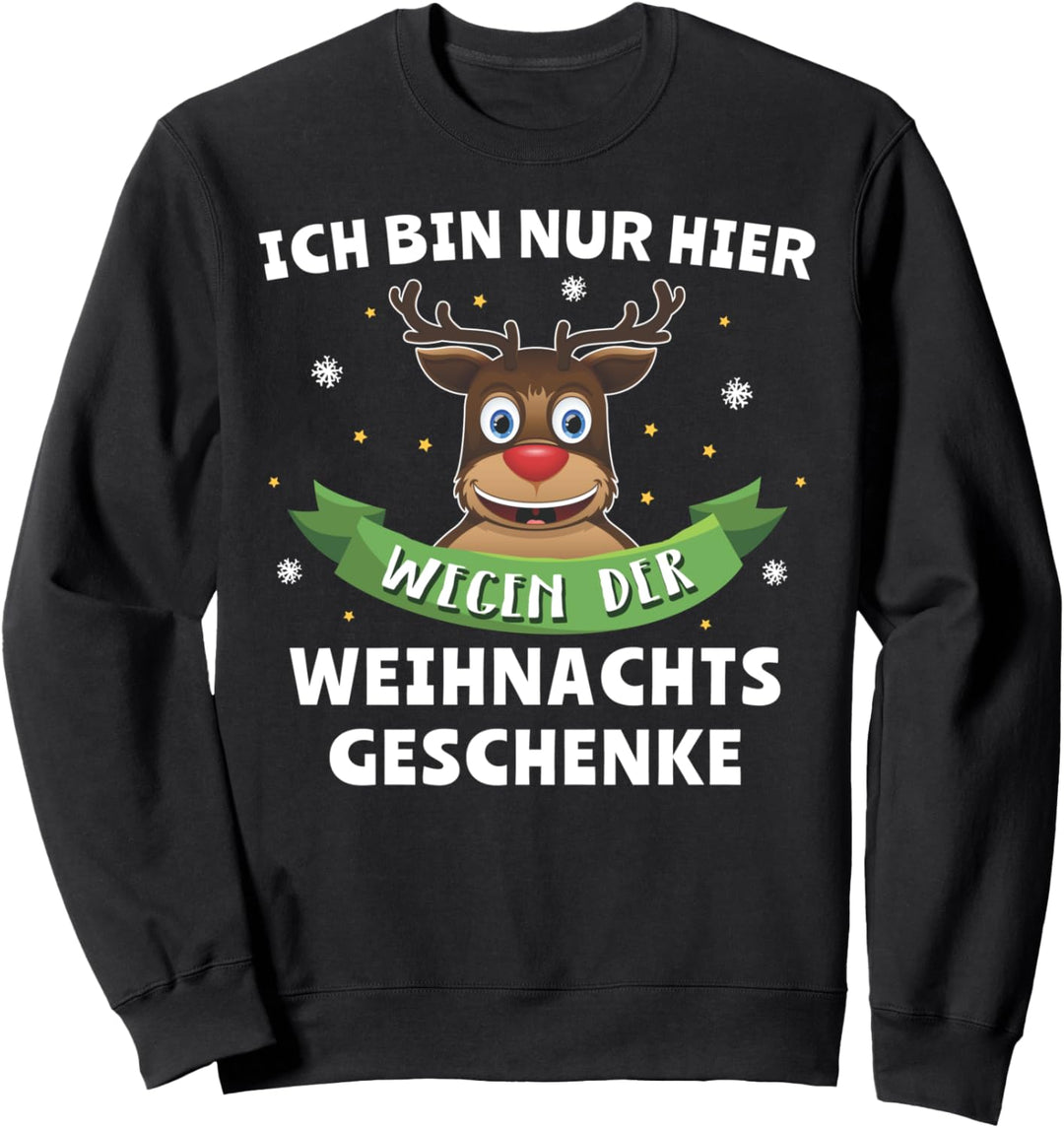 Frohe Weihnacht Rentier Weihnachtsmann Sprüche Weihnachten Sweatshirt