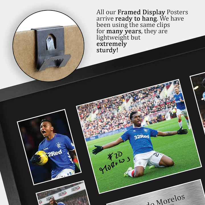 HWC Trading FR A3 Alfredo Morelos Rangers Geschenke Gedruckt, Signiert Autogramm Bild, Für Fussball-
