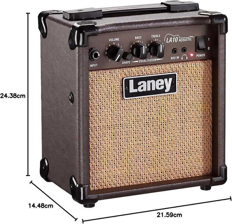 Laney LA Series LA10 - Acoustic Guitar Combo Amp - 10W - 5 inch Woofer