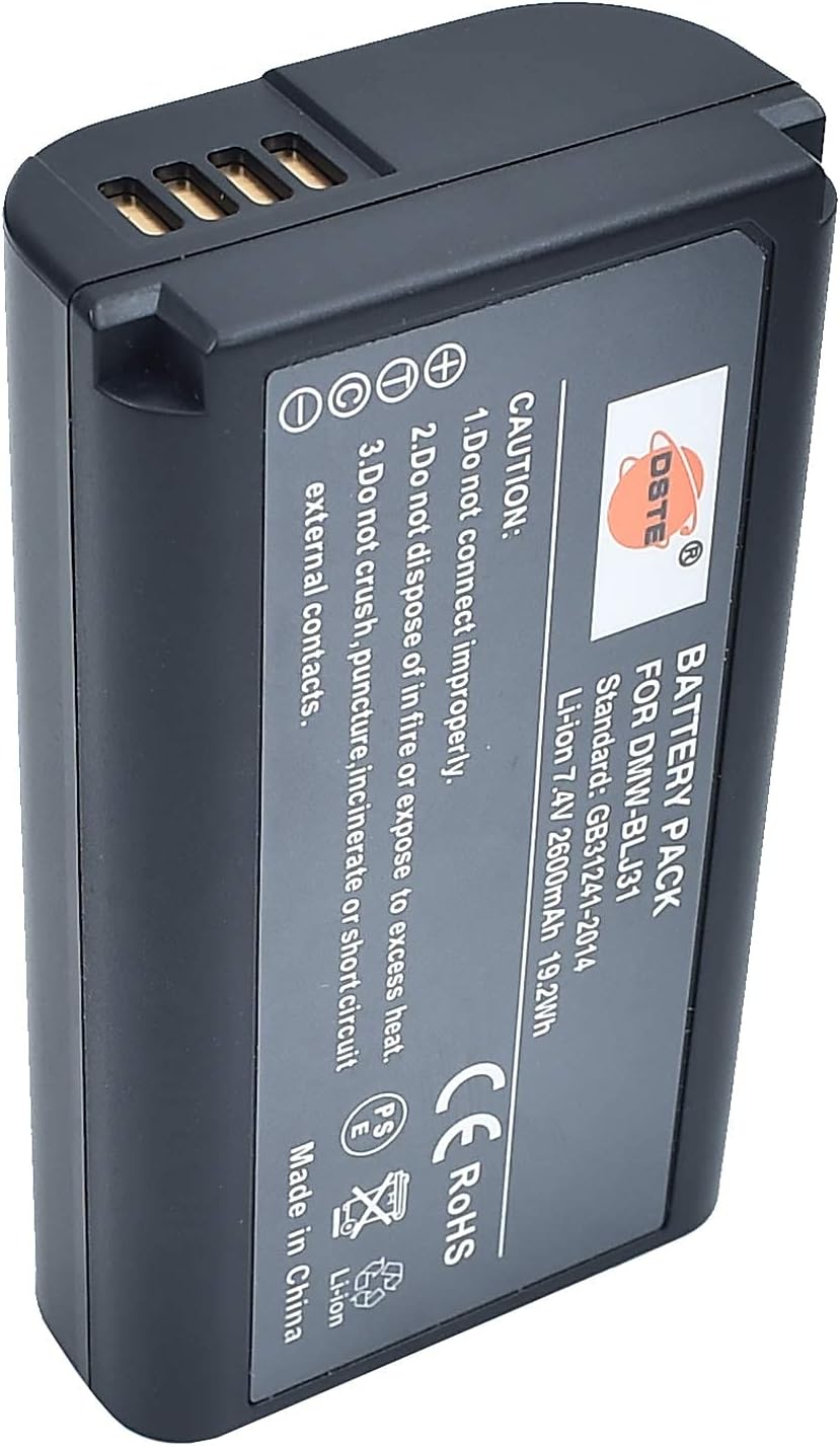 DSTE® Full Coded (2 Pack) DMW-BLJ31 Ersatz Batterie und DC174E Reise Ladegerät Compatible für DMW-BL