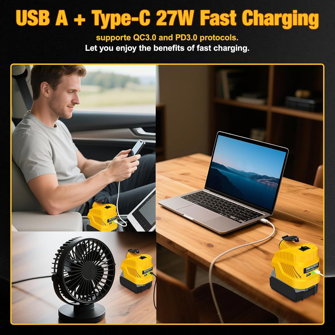 Step Down Konverter für Dewalt 20V auf12V Abwärtswandler Power Wheel Batterie Adapter für Autostaubs