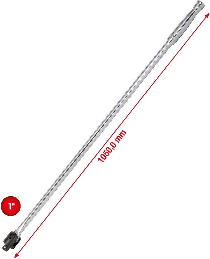 KS Tools 918.1802 1" CHROMEplus Gelenk-Steckgriff, 1050mm
