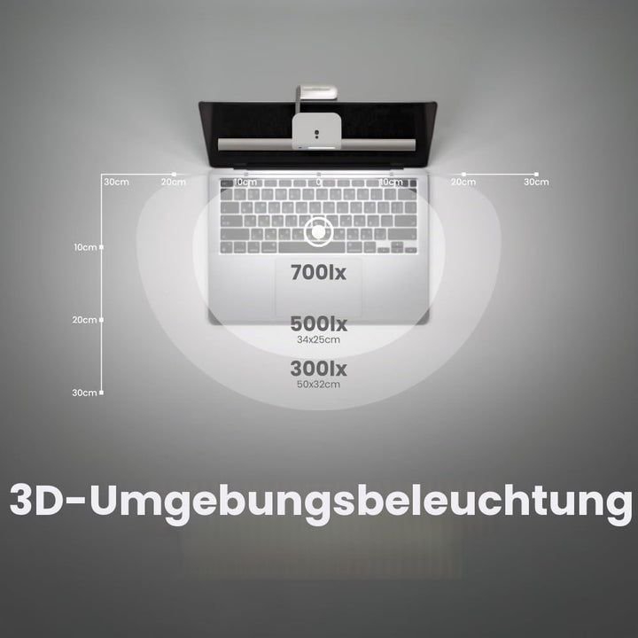 BenQ LaptopBar Monitor-Leuchte für Laptop, automatische Dimmfunktion, einstellbare Farbtemperatur mi