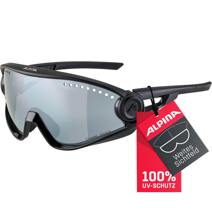 ALPINA 5W1NG - Verspiegelte und Bruchsichere Sport- &amp; Fahrradbrille Mit 100% UV-Schutz Für Erwachsen