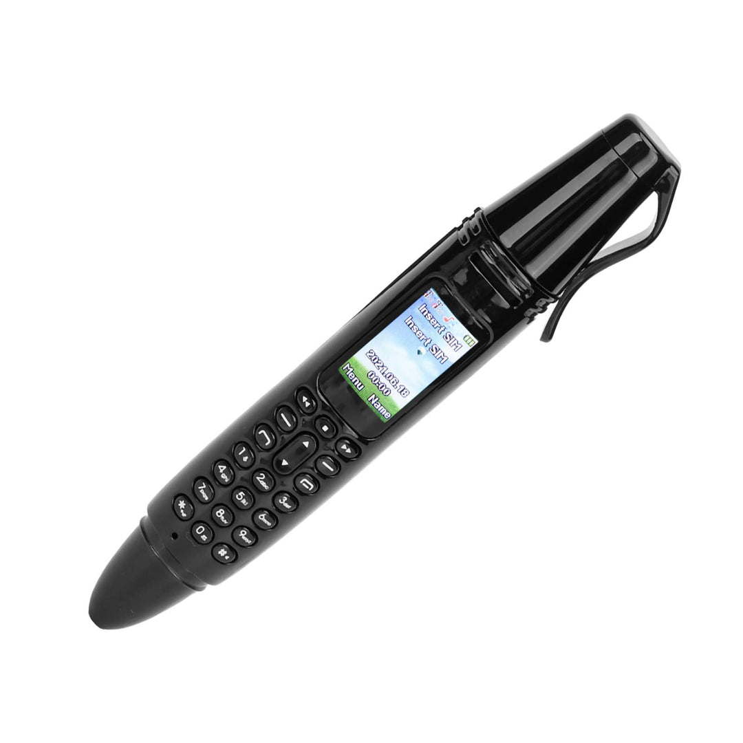 Stift-Handy, AK007 Stift-Handy, Wiederaufladbar mit Kleinem 0,96-Zoll-Bildschirm, Bluetooth-Dialer,