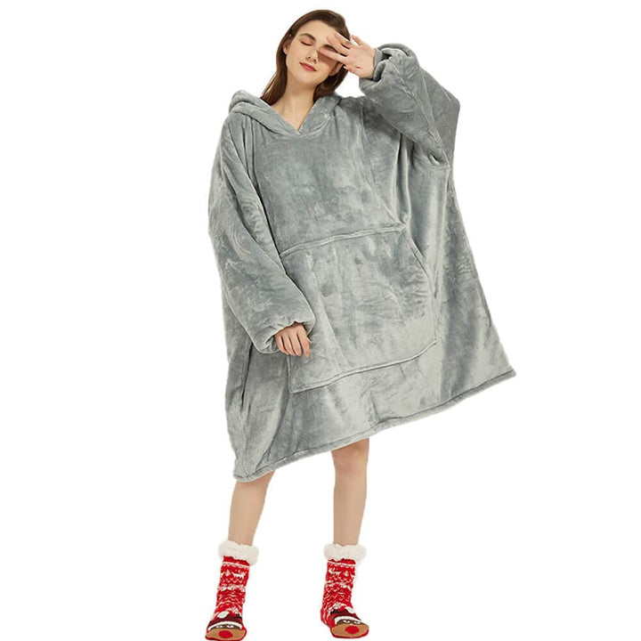 Übergrosse Hoodie Sweatshirt, Original Decke Sweatshirt, super weiche gemütliche warme komfortable R