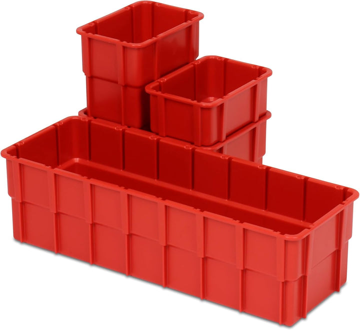 Einsatzkasten Einteilungs-Set für Eurobehälter, Schubladen mit Innenmass 362x262 mm (LxB), 102 mm ho