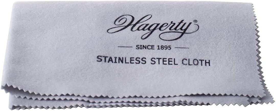 Hagerty Edelstahl Reinigungstuch 36x30cm - Imprägniert - 100% Baumwolle - Uhr Poliertuch - Metallpfl
