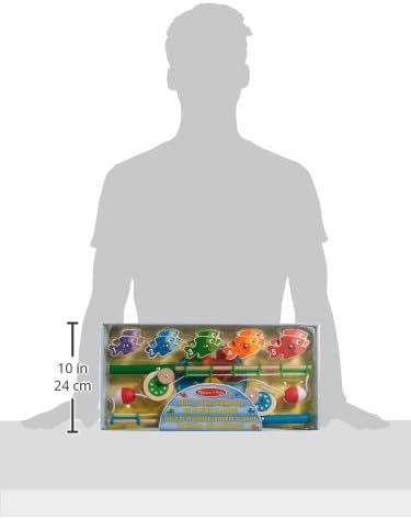Melissa & Doug Catch & Count Fishing Game | Games | Wooden Toy | 3+ | Gift for Boy or Girl Standard