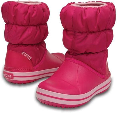 Crocs Winter Puff Boot Kids, Unisex - Kinder Schneestiefel, Pink (Candy Pink), 22/23 EU