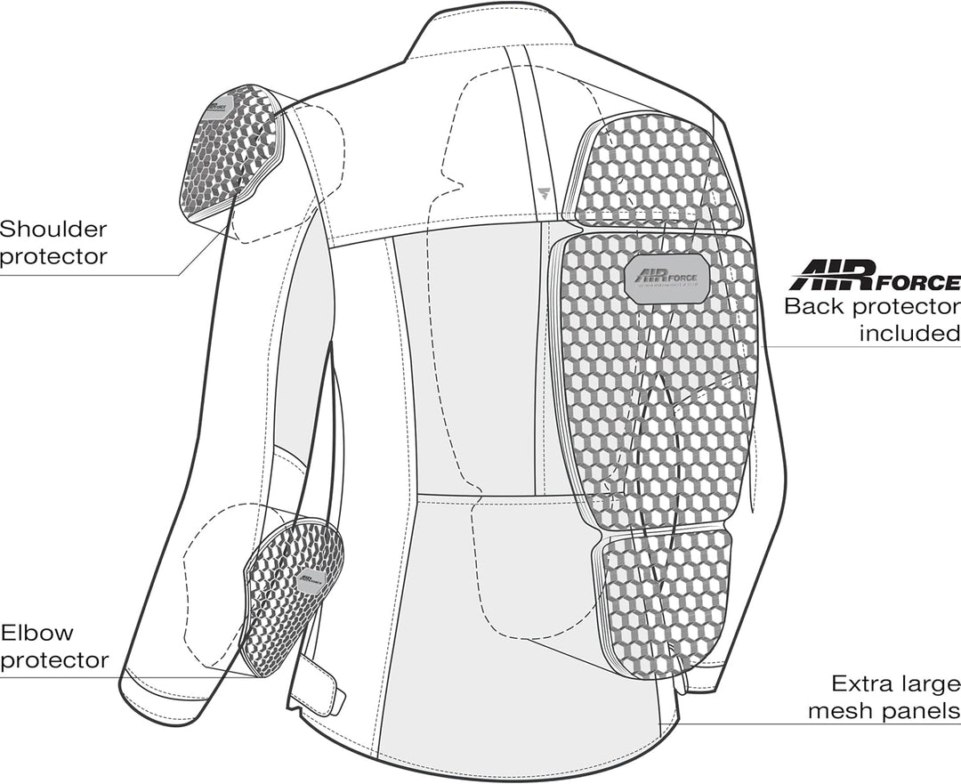SHIMA OPENAIR LADY Motorradjacke Damen - Leichte, Atmungsaktive Sommer Mesh Motorcycle Stadt Textilj