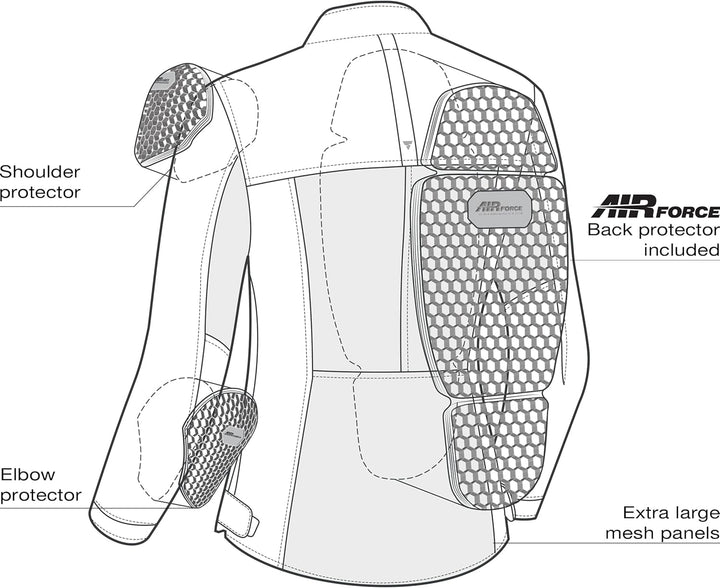 SHIMA OPENAIR LADY Motorradjacke Damen - Leichte, Atmungsaktive Sommer Mesh Motorcycle Stadt Textilj