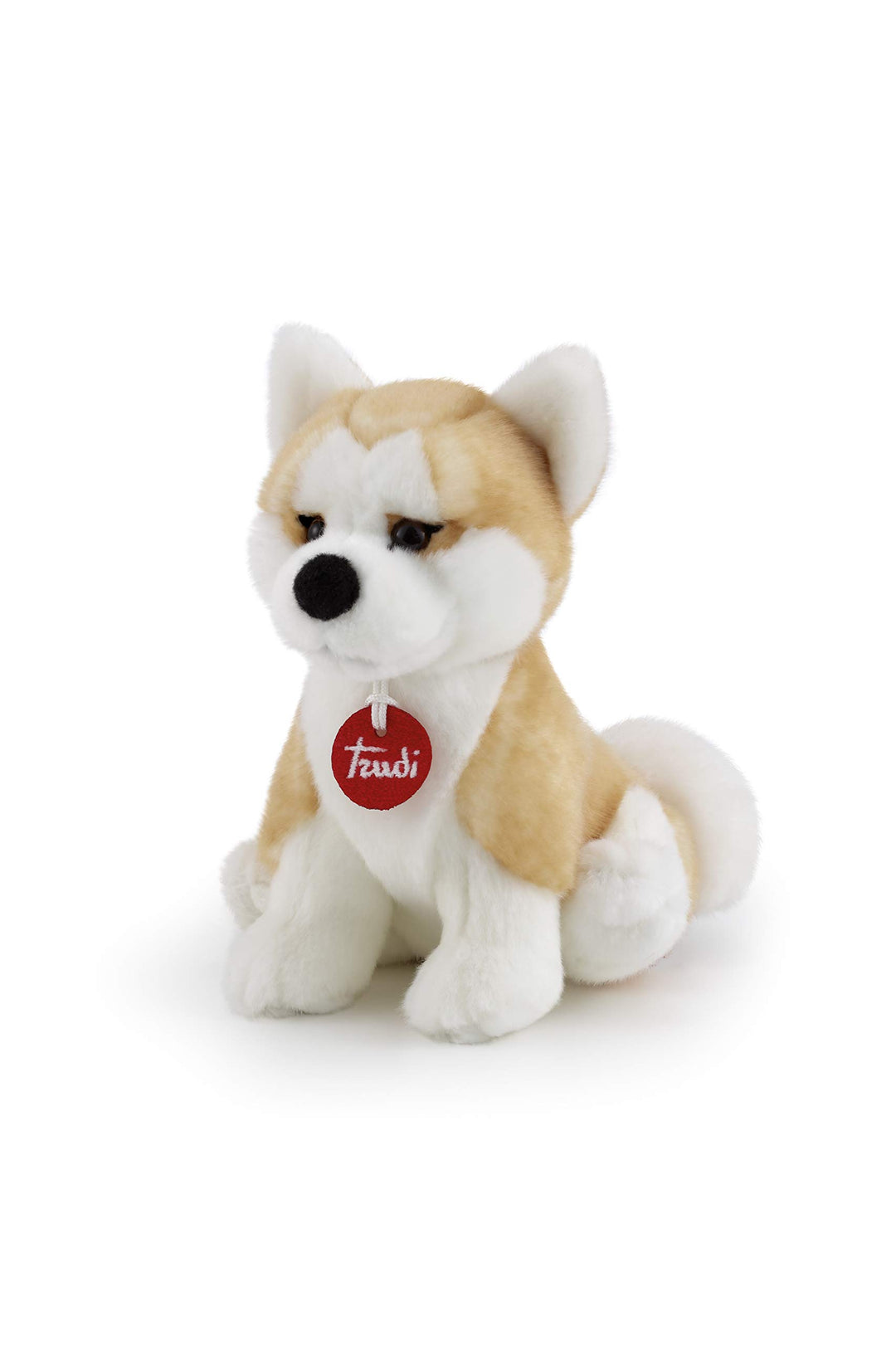 trudi 22663 Dog Klassik Plüschhund Akita Ascanio ca. 21 cm, Grösse S, hochwertiges Stofftier mit wei