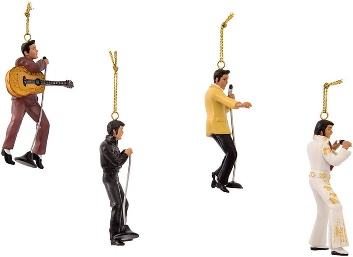 Kurt Adler Elvis Presley Ornament-Geschenkset, 4-teilig
