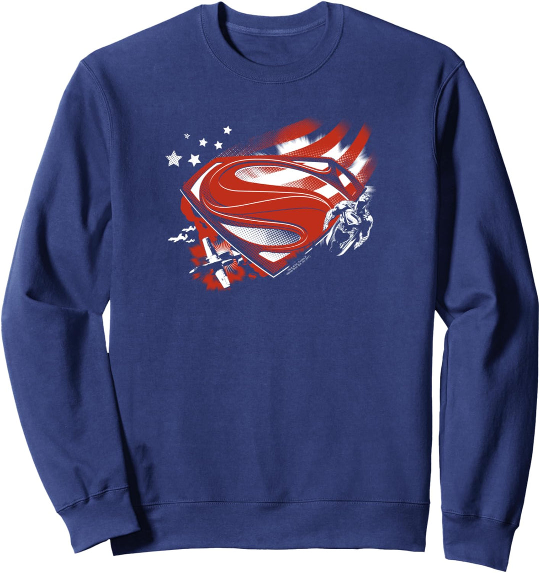 Superman Man of Steel America's Hero Sweatshirt