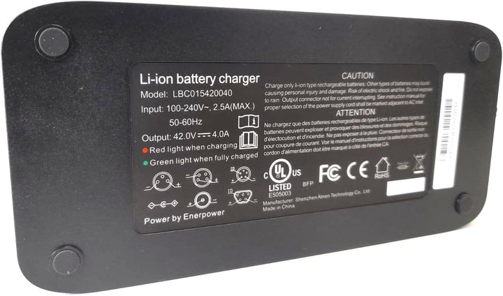 Enerpower Ladegerät 42V für 36V Akku VANMOOF S3 und X3 (4A Ausgang (170 Watt)), 4A Ausgang (170 Watt