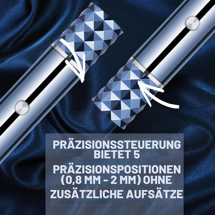 BarberBoss Haarschneidemaschine Herren, Schnurloser Bartpfleger für Männer, Verstellbare Klinge &amp; Ko