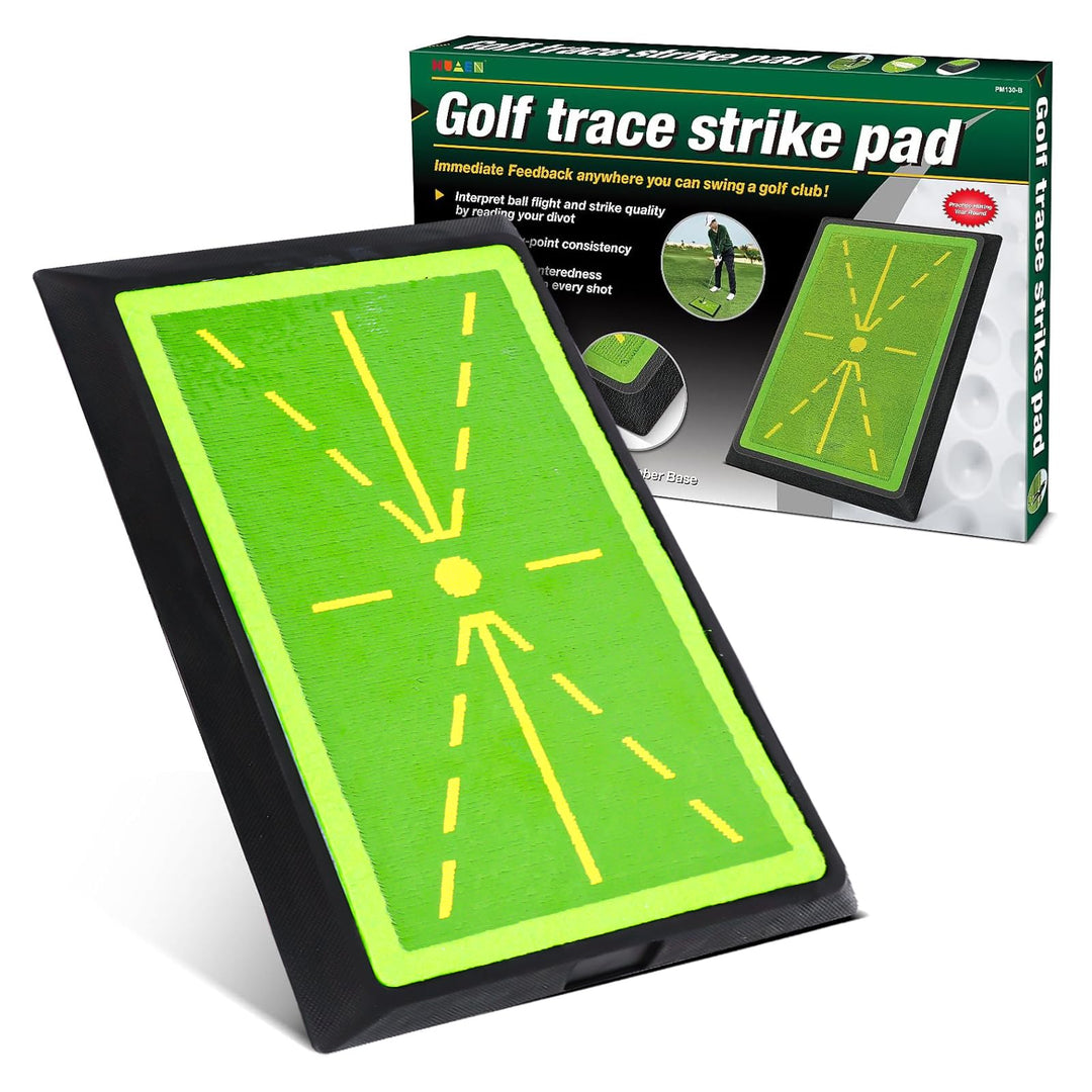 ALLOMN Schwungmatte mit Rutschfester Gummiunterlage - Golf-Übungsmatte für Schlagtraining im Innen-