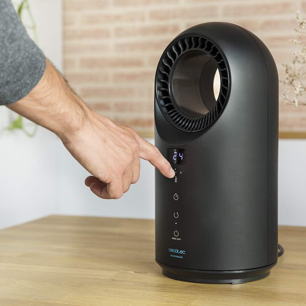 Cecotec Bladeless Heizgerät mit Fernbedienung und WiFi ReadyWarm 8400 Bladeless Connected. 1500 W, K