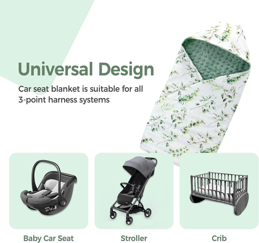 Miracle Baby Einschlagdecke Babyschale Sommer Baumwolle Reversible Decke Universal Kuscheldecke 90x9