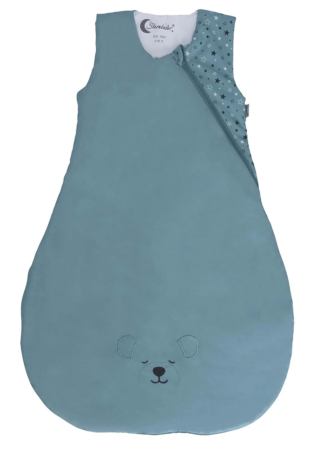 Sterntaler Baby Unisex Schlafsack Baby Funktionsschlafsack 70cm Eisbär Elia - Schlupfsack Baby, Puck