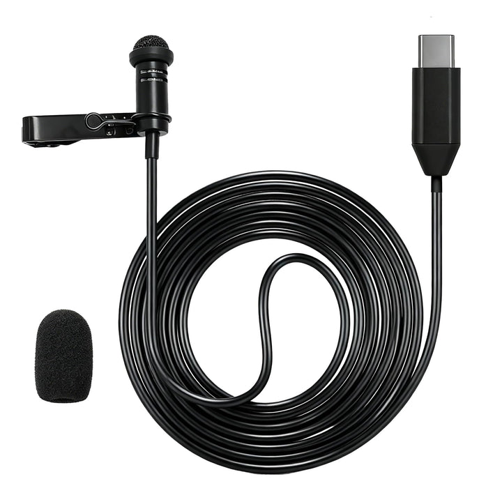 USB-C Lavalier Mikrofon Kompatibel mit iPhone 16/15,für Galaxy S23/S22/S21 Smartphone, Type C Clip O