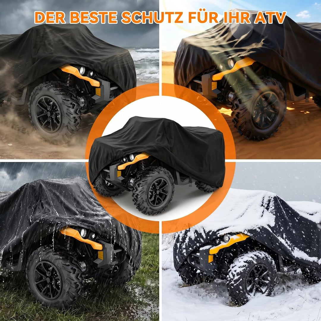 NEVERLAND XL Quad ATV Abdeckplane ATV - Quad Fahrzeug Abdeckung Schutz Cover Winterfest Staub Regen