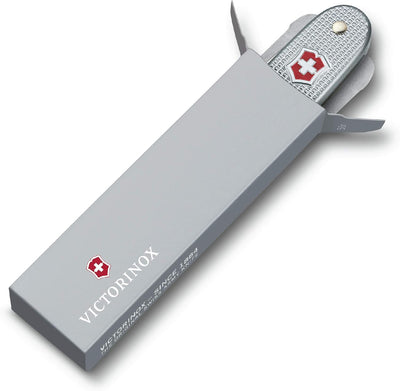 Victorinox Taschenmesser Pioneer Alox (8 Funktionen, Stechahle, Klinge, Dosenöffner) Silber Single,