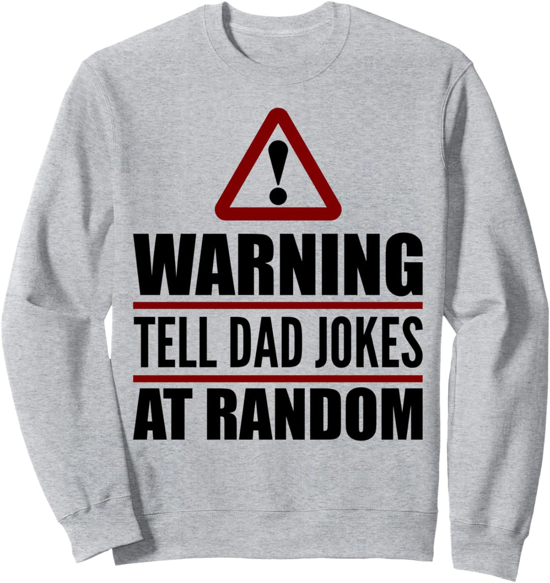 Alles Gute zum Vatertag 2021 Warnung lustige Papa Witz Retro Sweatshirt
